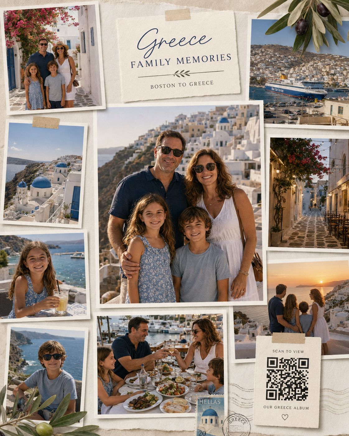 GREECE FAMILY MEMORIES — BOSTON TO THE AEGEAN 🇬🇷