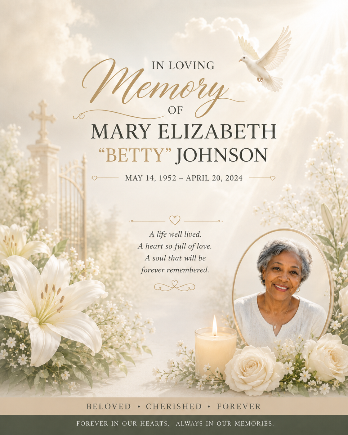 In Loving Memory of Mary Elizabeth “Betty” Johnson